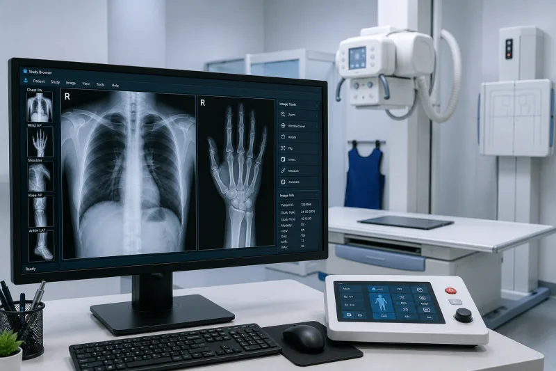 Digital X-ray room at KISCO Diagnostic Center