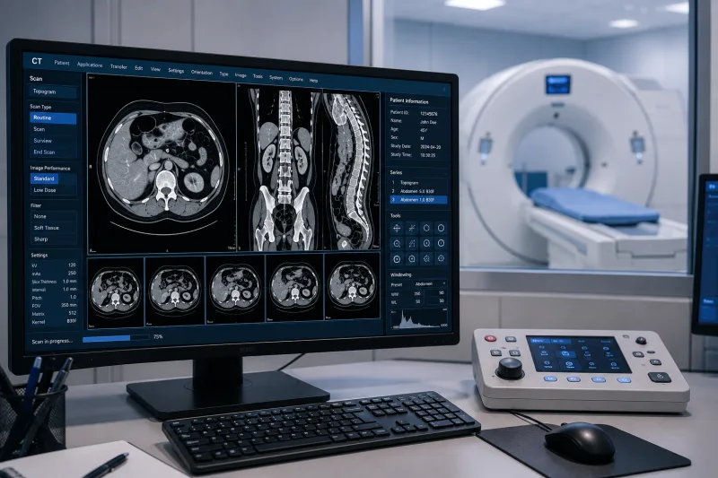 Multi-slice CT scanner at KISCO Diagnostic Center